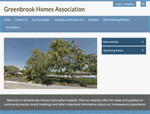 Tablet Screenshot of greenbrookhomes.com